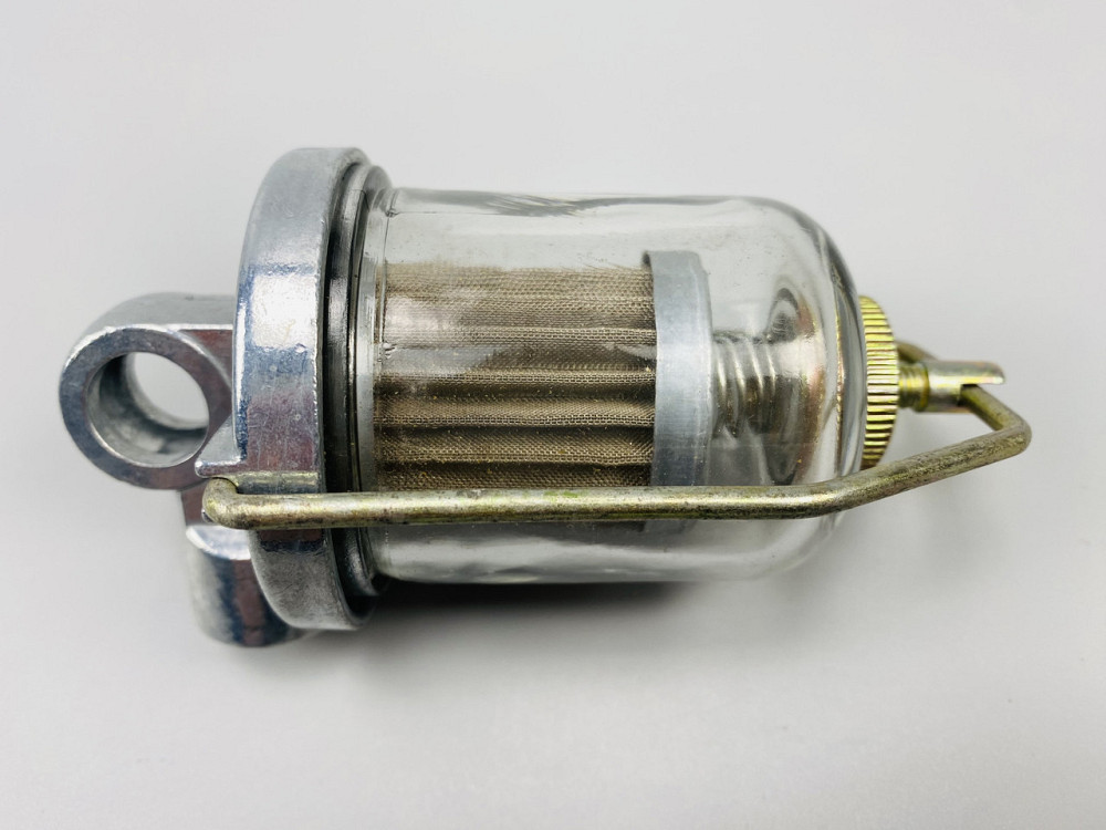 Фільтр універсальний багаторазовий скляна колба кріплення М14х1.5 змінний елемент всередині нержавіюча сталь Мукачево - фото 1