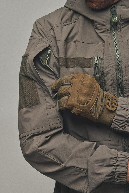 Військова демісезонна куртка хакі 4Wstretch, чоловіча тактична водонепроникна куртка весна осінь Львів - фото 7