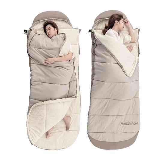 Спальний мішок з капюшоном Naturehike B400 NH21MSD11, бежевий Київ