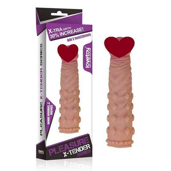 Насадка на член Pleasure X-Tender Penis Sleeve Flesh 2 Sex Aura Киев