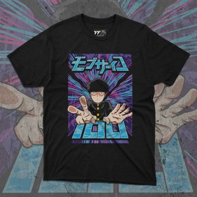 Футболка чоловіча з  принтом Mob Psycho #3 Розмір 48 Anime0893 Дніпро - фото 1