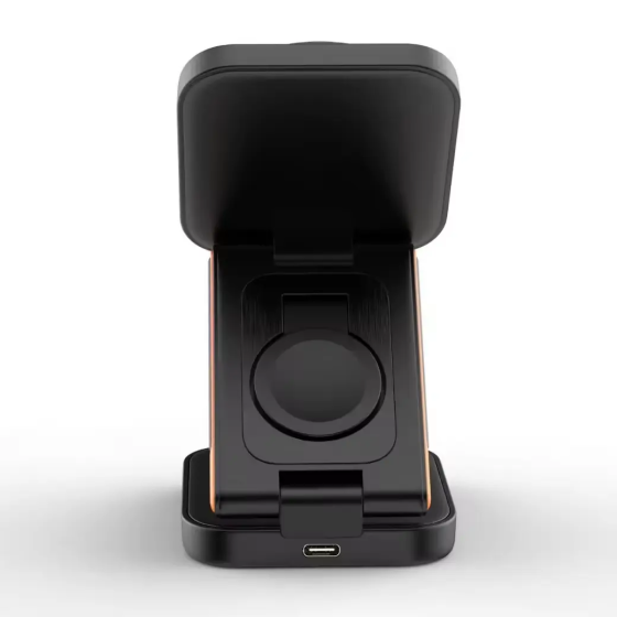 Бездротовий зарядний пристрій 3в1 UB03 (MagSafe) - Чорний Київ