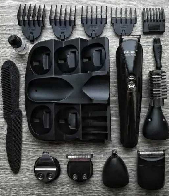 Машинка для стрижки волос триммер Kemei KM-600 11 в 1 Київ - фото 1