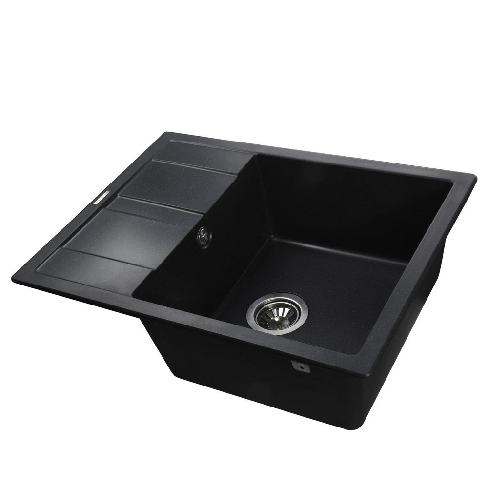 Гранитная мойка Globus Lux ONE черный металлик 650х500мм-А0001 (000021069) Киев - изображение 2