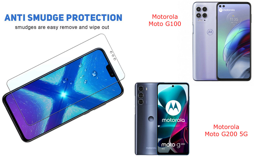 Защитное стекло NeoGlass для Motorola Moto G100, Moto G200 5G – ультрапрозрачное и устойчивое Киев - изображение 3