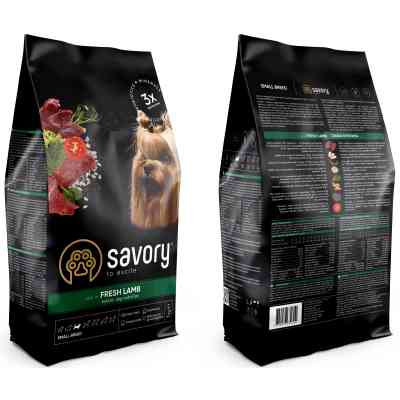Сухий корм для собак Savory Small Breeds rich in Fresh Lamb 1 кг (4820232630310) Вінниця