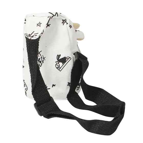 Детская нагрудная сумка рюкзак A-407 Cow на одно отделение с ремешком White Киев