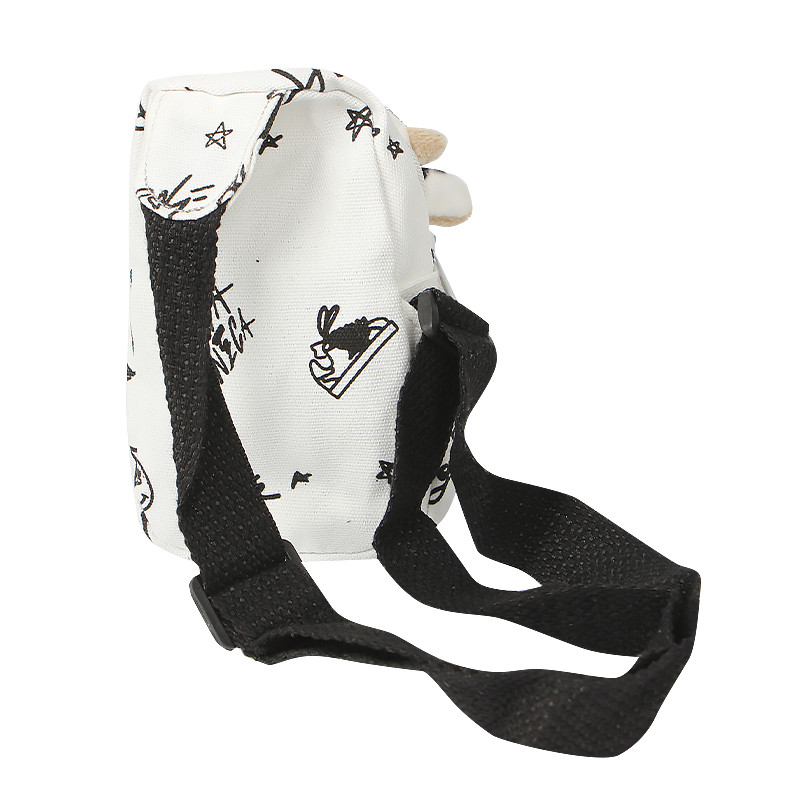 Детская нагрудная сумка рюкзак A-407 Cow на одно отделение с ремешком White Киев - изображение 2