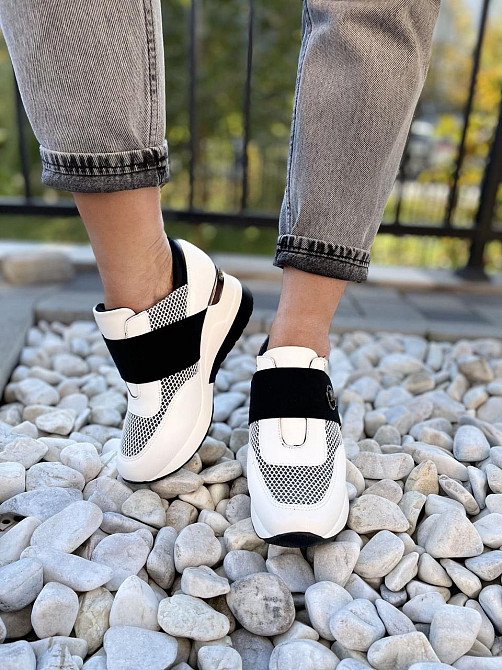 Stilli Снікерси жіночі STILLI білі еко-шкіра демісезонні платформа 37р. 38р. (4700) Коломия - фото 8