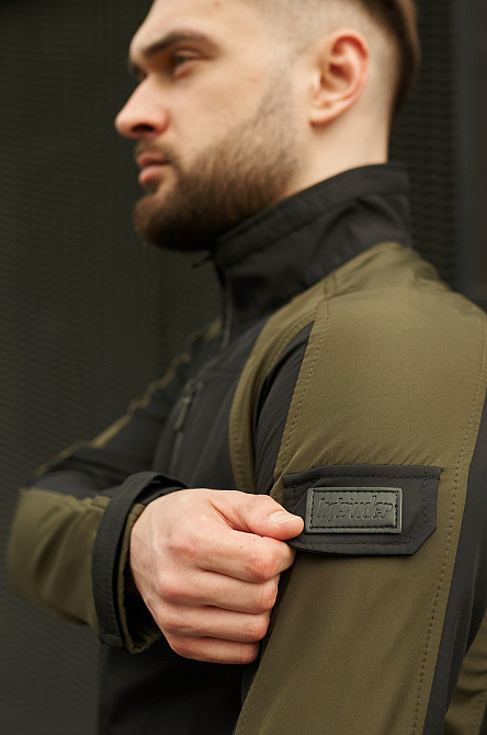 Чоловіча куртка soft shell спортивна софтшел демісезонна softshell осінь весна 'iForce' хакі XL Одеса - фото 9