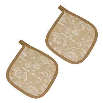 Кухонна прихватка Home Line Набір Паста (бежевий) 20х20см (170131) Вінниця