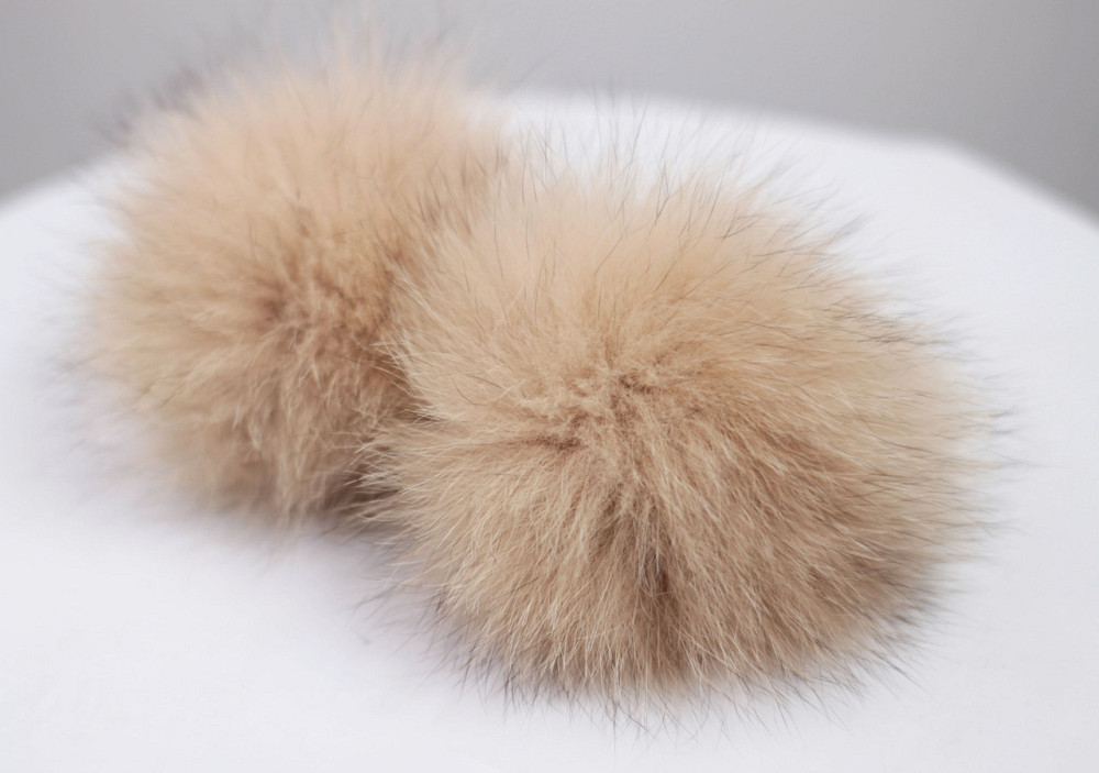 Помпони з натурального хутра песця на шапку 8-10см Харків - фото 3