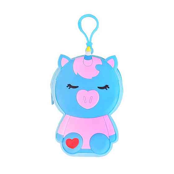 Дитячий гаманець-брелок "Єдиноріг" C44408, 8 х 11 х 3 см Синій Вінниця