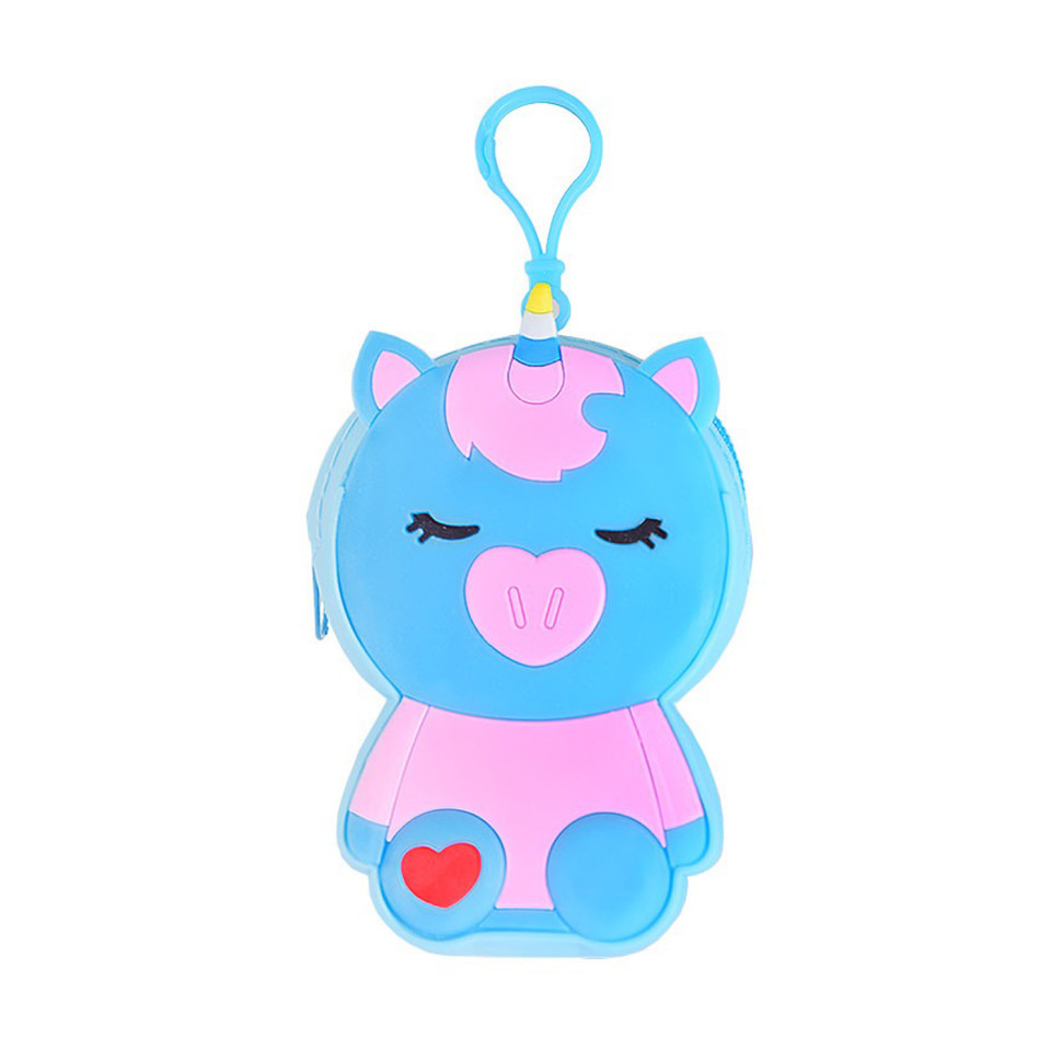 Дитячий гаманець-брелок "Єдиноріг" C44408, 8 х 11 х 3 см Синій Вінниця - фото 1