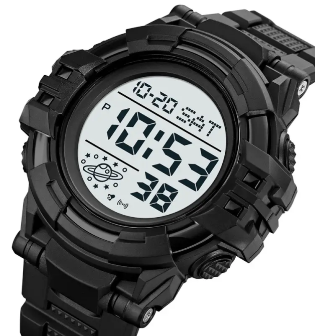 Мужские спортивные часы Skmei 2003 (Черные с белым) Киев - изображение 4