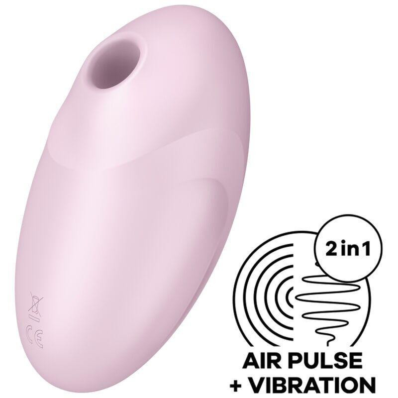 Вакуумный стимулятор с вибрацией Satisfyer Vulva Lover 3 Pink Sex Aura Киев - изображение 1