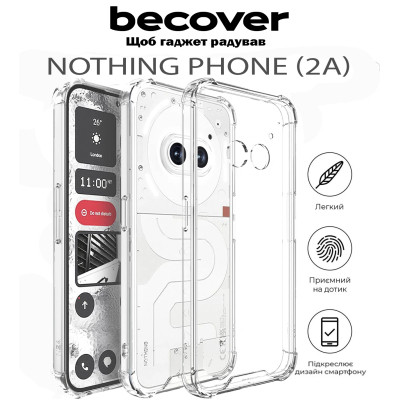 Чохол до мобільного телефона BeCover Anti-Shock Nothing Phone (2a) Clear (711793) Вінниця - фото 5