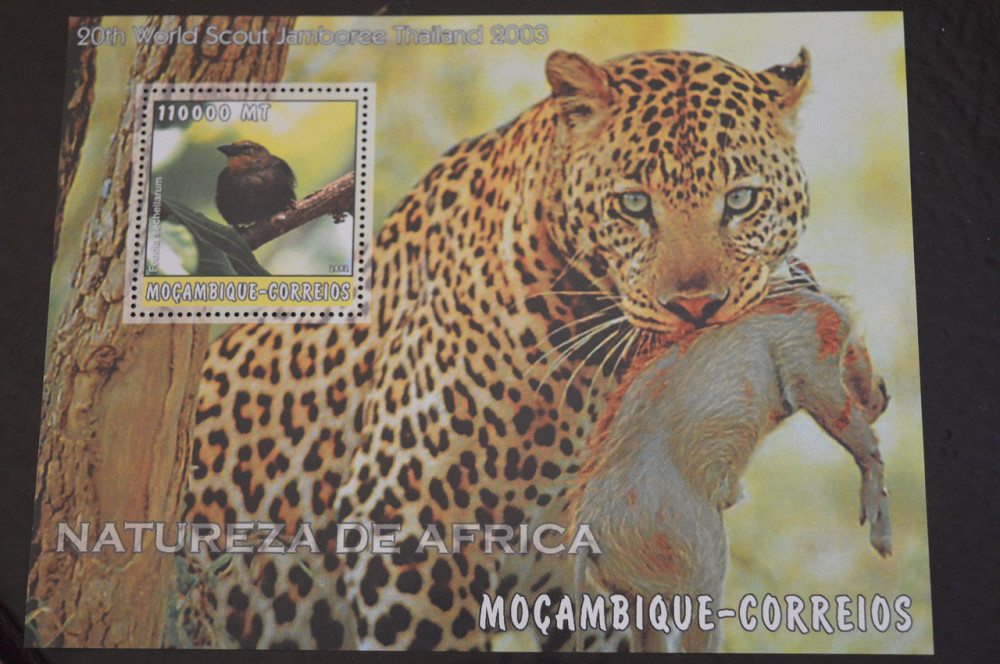 Мозамбик. Фауна. Блок. 2015 год (В-7) Полтава - изображение 1