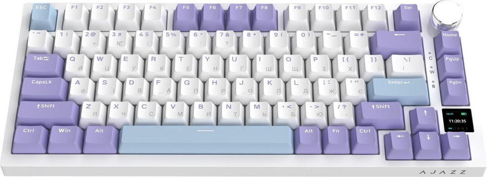 Клавіатура бездротова Ajazz AK820 Pro Gift Switch Purple (AK820PROGPWB) Фіолетовий Харків - фото 3