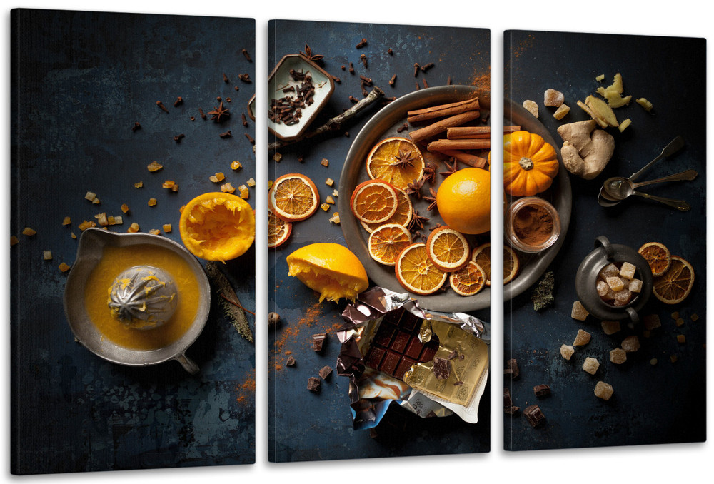 Модульная картина в гостиную / спальню  Цитрусові     ART-086_3A Киев - изображение 1