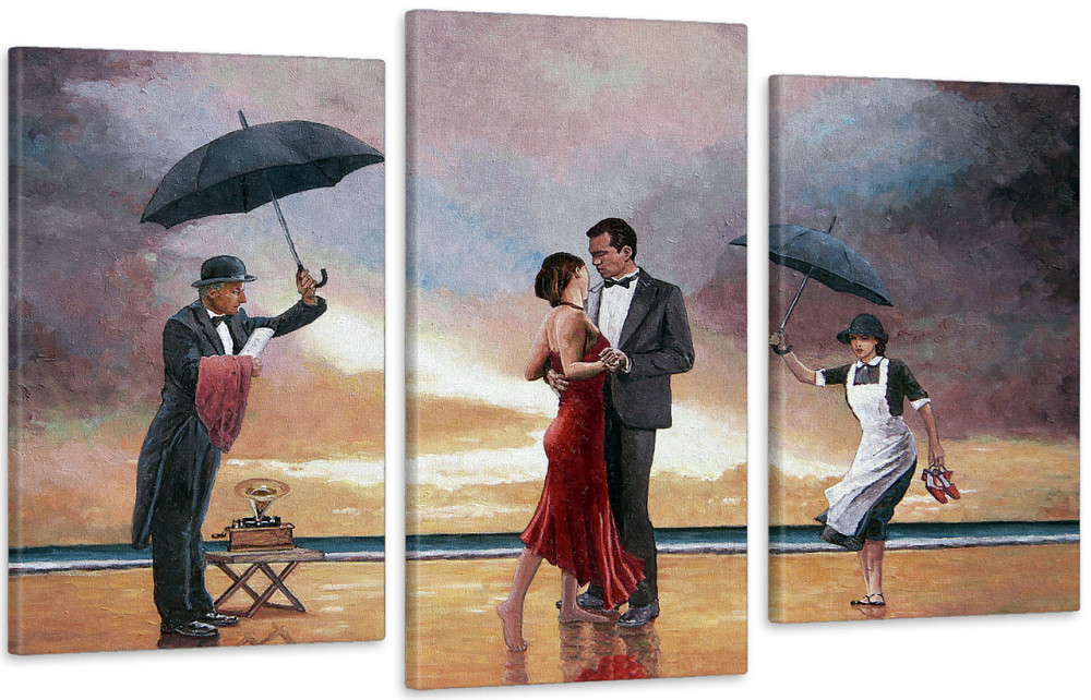 Модульна картина у вітальню/ спальню Танець на березі океану Art-516_3 Київ - фото 1