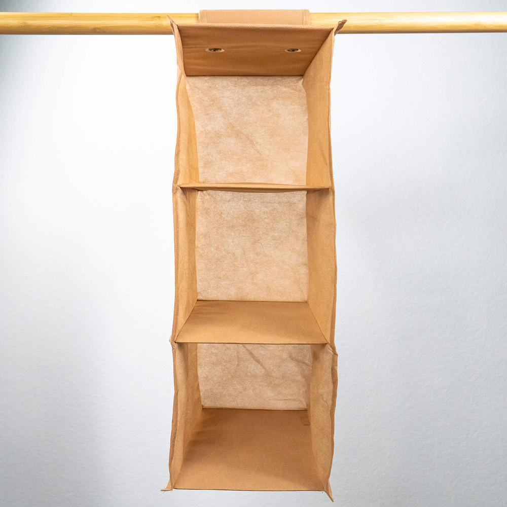 Подвесные полочки органайзер для хранения вещей 62x20x30 см M HP-M (Бежевый) Сумы - изображение 4