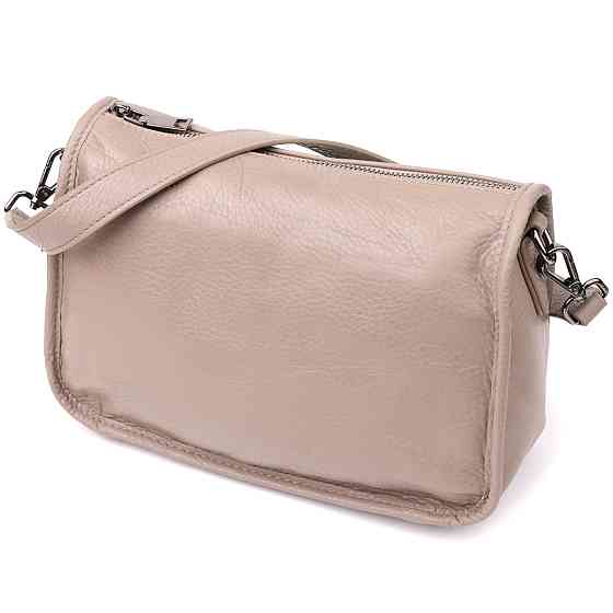 Стильная сумка на плечо из натуральной кожи Темно-серый (Vintage) Киев