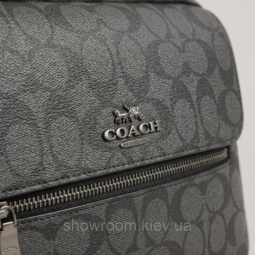 Чоловіча горизнтальна брендова сумка Coach (2514) Київ - фото 2