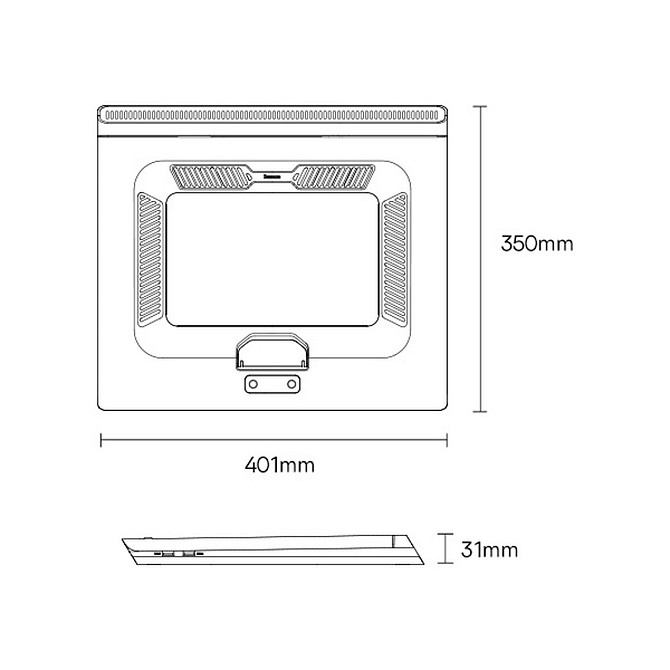 Підставка для ноутбука до 21" Baseus ThermoCool Heat-Dissipating Laptop Stand LUWK000013 (Cіра) Николаев - изображение 9
