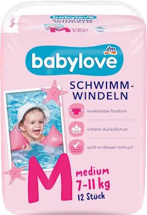 Babylove Schwimmwindeln Підгузки для плавання розмір M (7-11 кг), 12 штук Київ