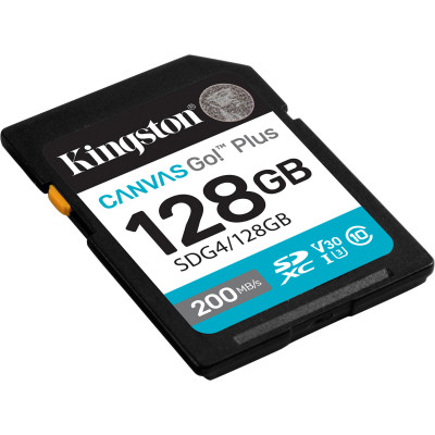 Карта памяти Kingston 128GB SDXC сlass 10 UHS-I U3 V30 Canvas Go Plus G4 (SDG4/128GB) Винница - изображение 2