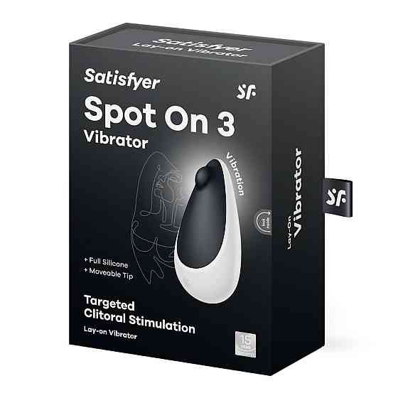 Вібратор Satisfyer Spot On 3 Black, компактний та потужний, 12 режимів Sex Aura Київ