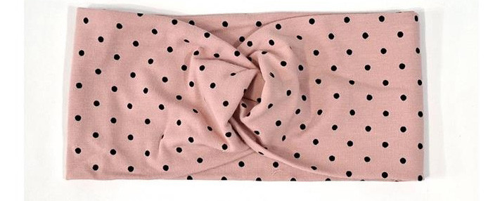 Пов'язка для дівчинки пудра в горох Київ - фото 1