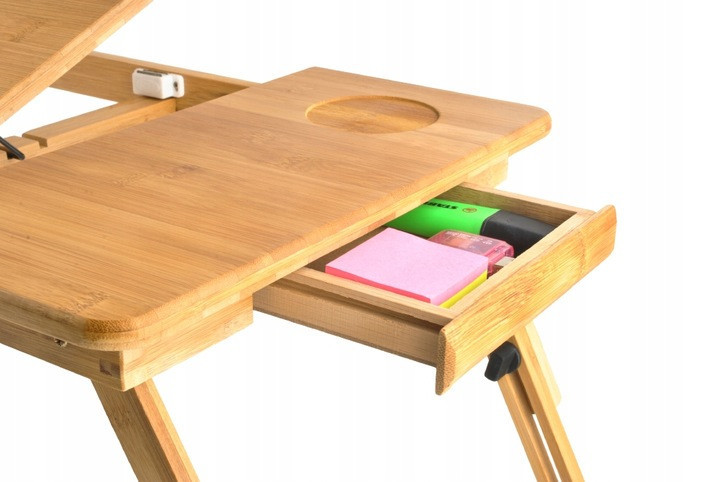 Деревянный Стол для ноутбука с вентиляцией 4 уровня наклона из бамбука Ruhhy (S23452) Нововолынск - изображение 6