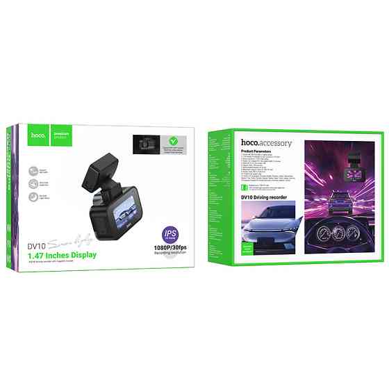 Видеорегистратор HOCO DV10 mini screen dashcam Black Киев