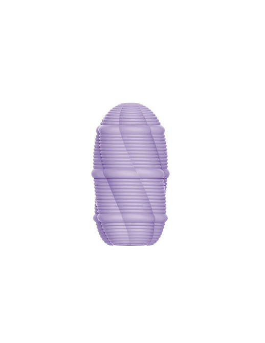 Мастурбатор мини с ребристым рельефом Pretty Love Smooth Stripes Cupid X Egg, фиолетовый Sex Aura Киев - изображение 2
