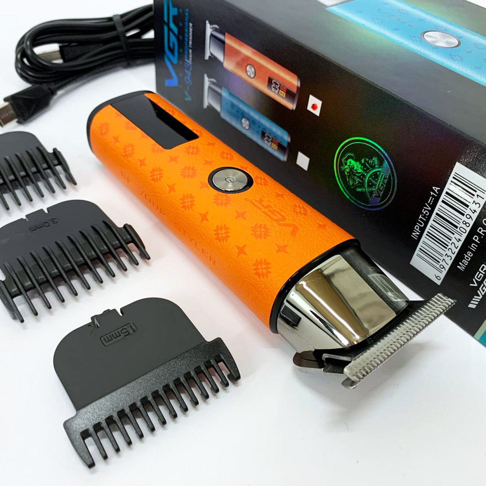 Машинка для стрижки волосся потужна VGR V-943, Електрична машинка з насадкою для бороди WN-27 Івано-Франківськ - фото 8