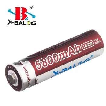 Акумулятор Li-ion 14500 5800mAh 4.2V Purple X-Balog для ліхтарів, електронної техніки Київ