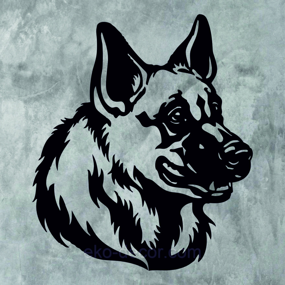 Декоративное настенное Панно «Овчарка», Декор на стену 110*95 см, Черный Киев - изображение 9