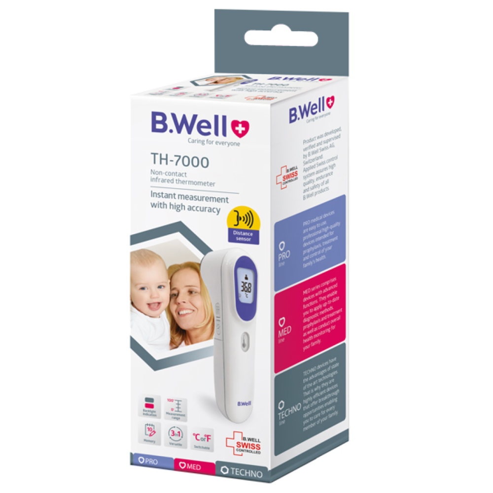 Безконтактний інфрачервоний термометр B.Well TH-7000 Дніпро - фото 10