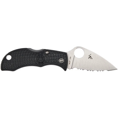 Ніж Spyderco Manbug Lightweight Leaf Serrated Black (MBKLFS) Вінниця - фото 2