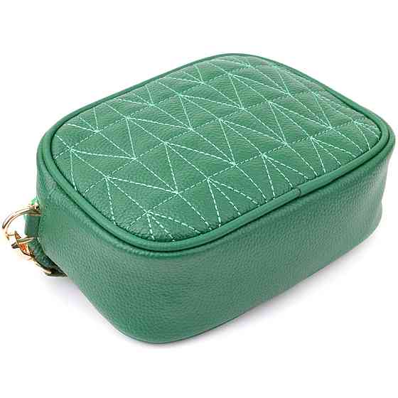 Цікава сумка для жінок з натуральної шкіри Vintage 22900 Зелений Київ