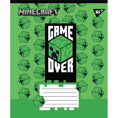 Тетрадь Yes Minecraft Walls А5 24 листа клетка (767568) Винница - изображение 2