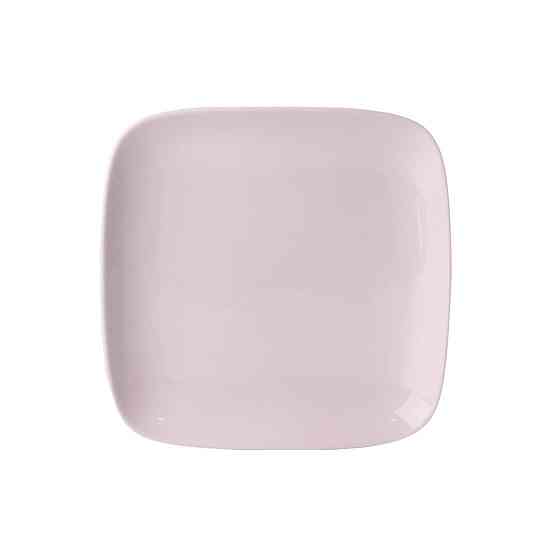 Тарілка обідня квадратна з порцеляни 20х20 см біла HP602 Коломыя