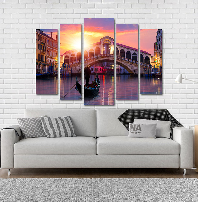 Модульная картина Венеция Гондола Art-181_5 Киев - изображение 2