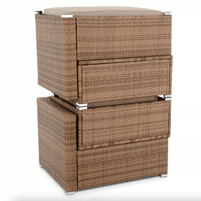 Набір садових меблів зі столом і кріслами для дому саду дачі комфортна зона відпочинку Di Volio Alzano бежевий Київ - фото 6