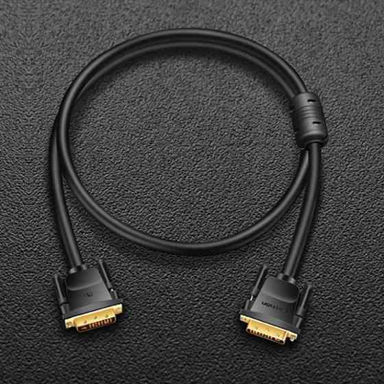 Кабель DVI-D 24M - 24M, 1.5 м, 2K 60Hz Dual Linik Vention Винница