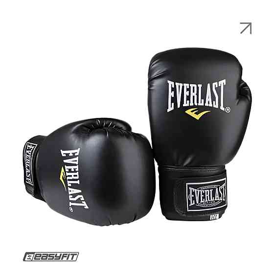 Боксерські рукавички Everlast 14 унцій (14 oz) чорні Коломия