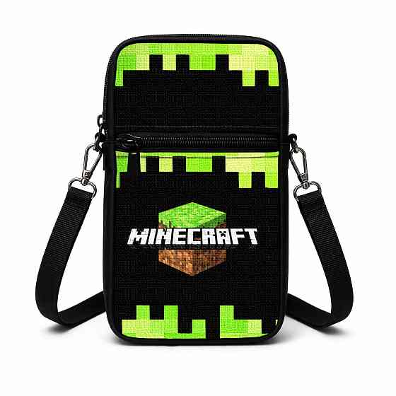 Сумка-чехол для телефона Minecraft детская через плечо, водонепроницаемая мини-сумка (4736) Киев
