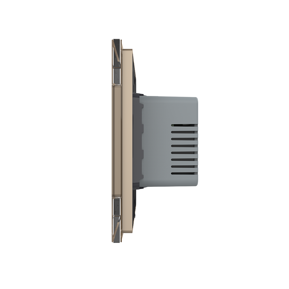 Терморегулятор (термостат) сенсорний програмований для електричної теплої підлоги LIVOLO, золотий скляний (VL-C7FCQ1-2APS72) Коломия - фото 8